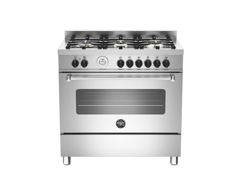 90 cm 6-burner electric oven | Bertazzoni - Stainless Steel